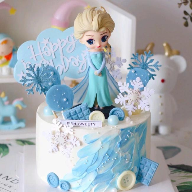Bánh sinh nhật cho bé gái Elsa