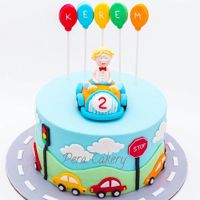 Bánh sinh nhật cho bé trai 2 tuổi 4