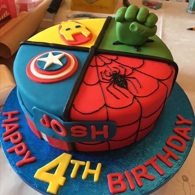 Bánh sinh nhật cho bé trai đơn giản