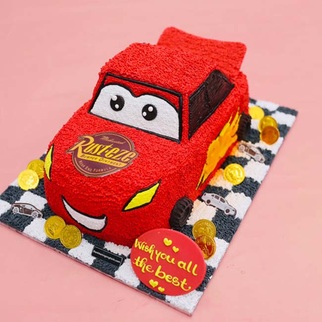 Bánh sinh nhật cho bé trai hình ô tô 2
