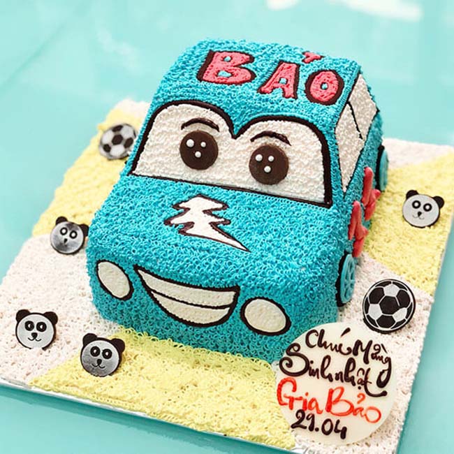 Bánh sinh nhật cho bé trai hình ô tô 4