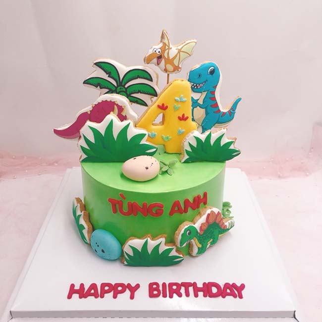Bánh sinh nhật cho bé trai hình khủng long 4