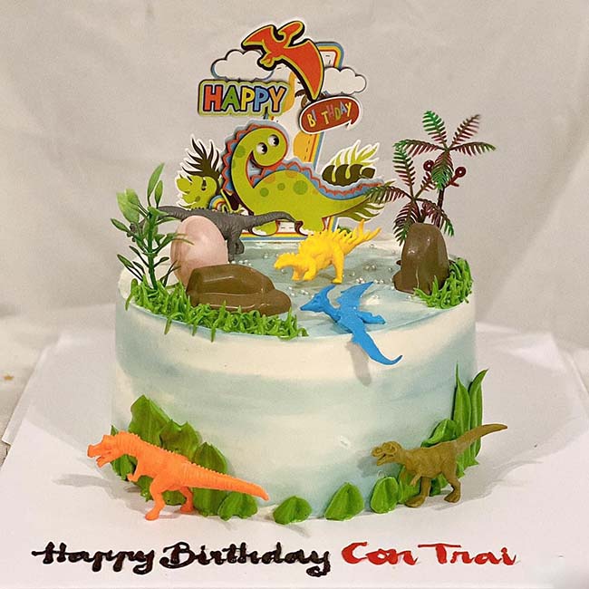 Bánh sinh nhật cho bé trai hình khủng long 5
