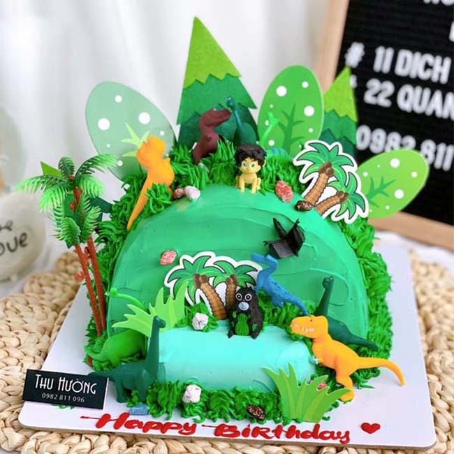 Bánh sinh nhật cho bé trai hình khủng long