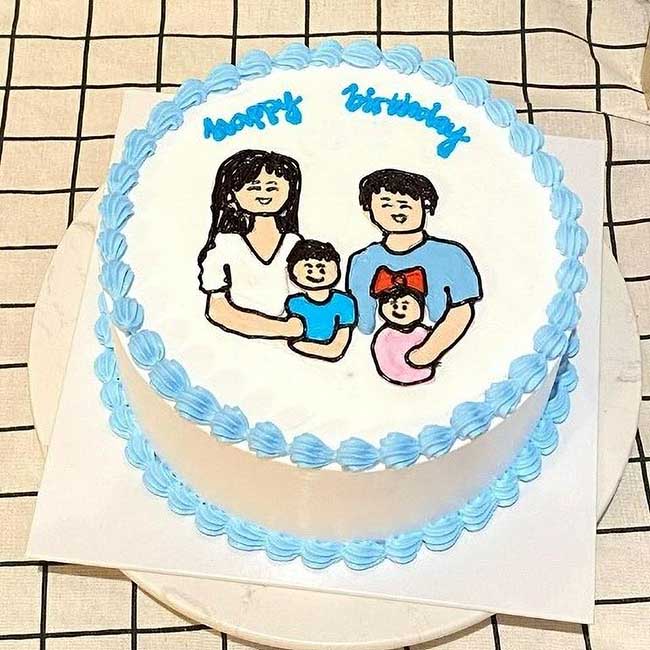 Bánh sinh nhật cho bố đơn giản 3