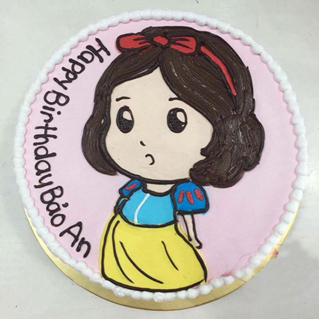 Bánh sinh nhật công chúa đơn giản 3