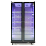 Tủ mát 2 cánh đen cao cấp 1038L