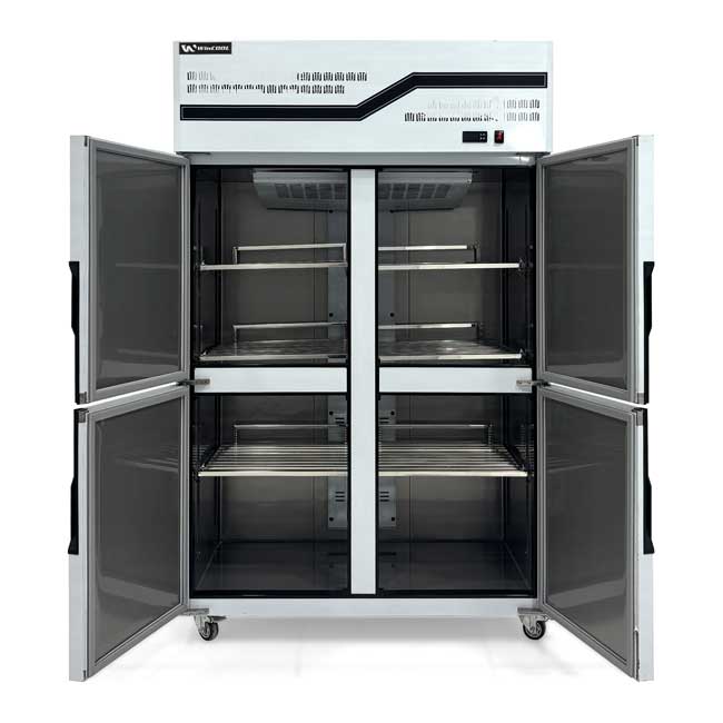 Tủ đông đứng 4 cánh 1038L quạt gió