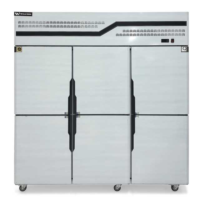 Tủ đông đứng 6 cánh 1400L quạt gió