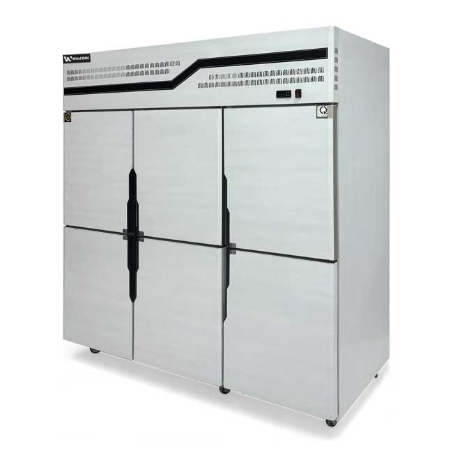 Tủ đông đứng 6 cánh 1400L quạt gió