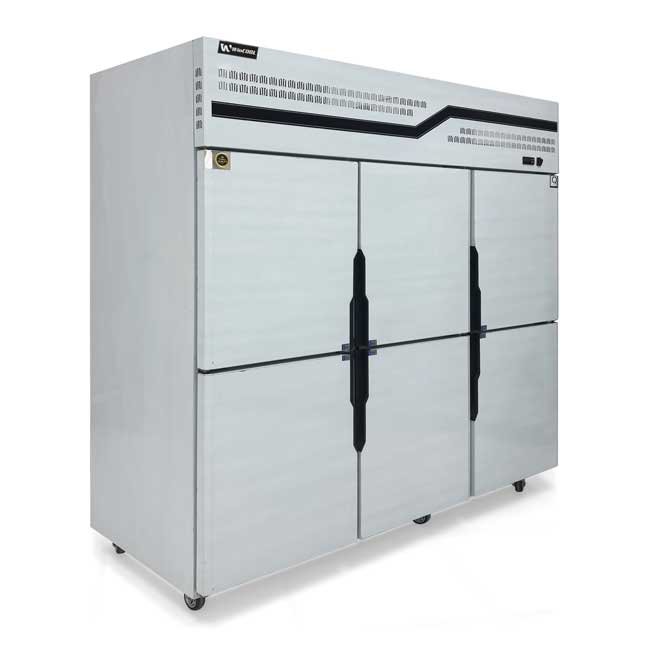 Tủ đông đứng 6 cánh 1400L quạt gió
